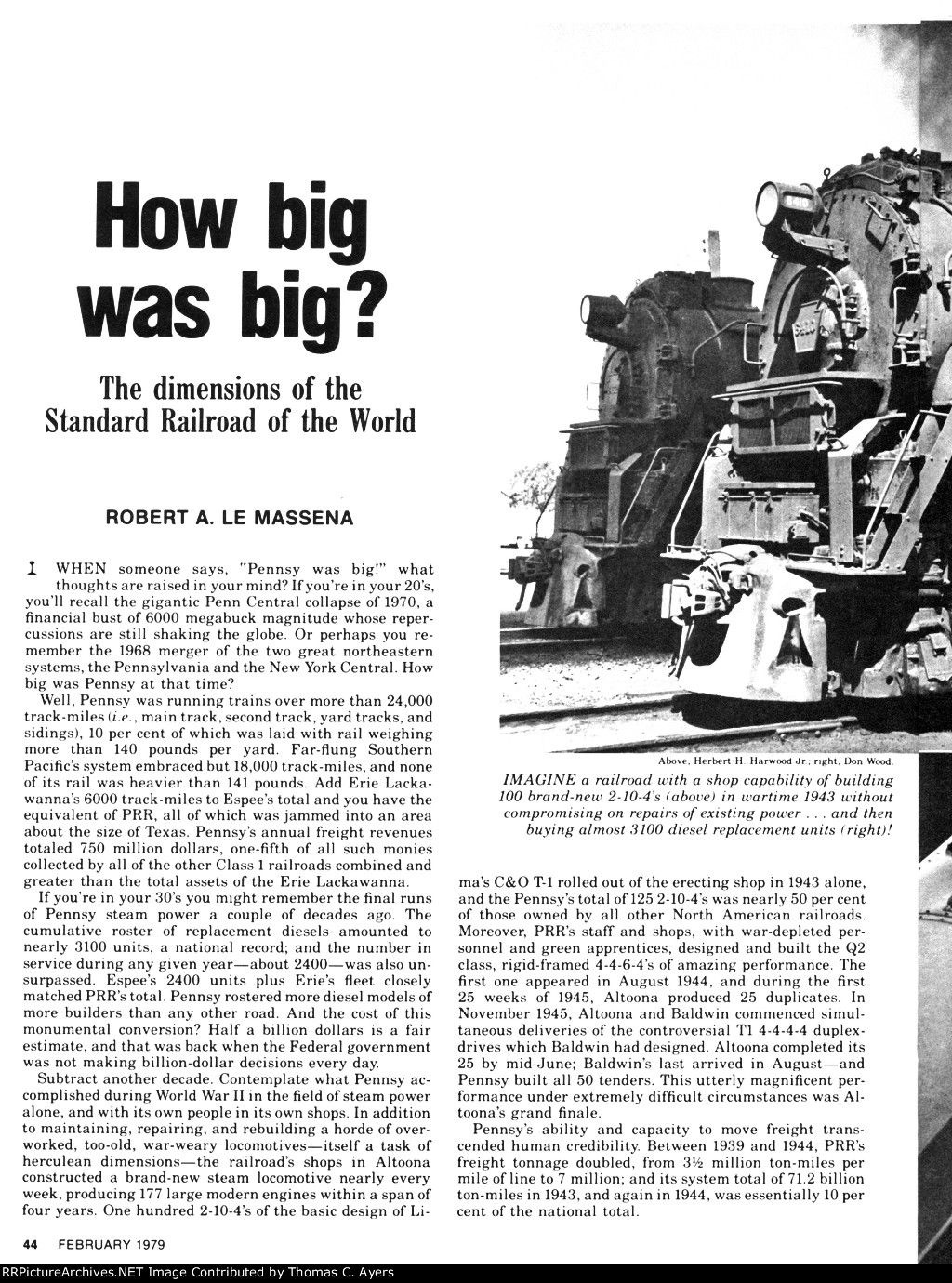 PRR "How Big Was Big," Page 44, 1979